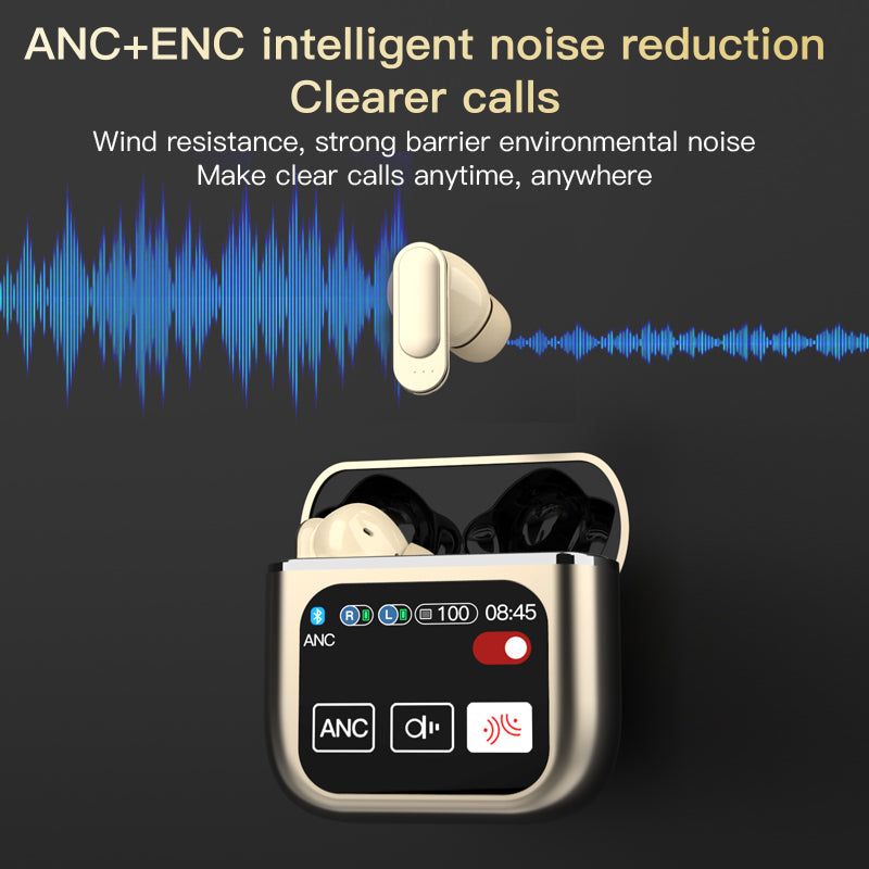 Tri-Tek Pro SE60 Noise Cancelling Earbuds with Touch Display Control
