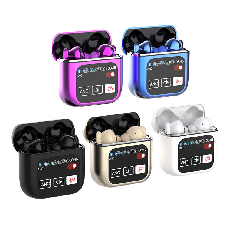 Tri-Tek Pro SE60 Noise Cancelling Earbuds with Touch Display Control