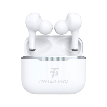 tri-tek pro Groove active noise cancelling earbuds white