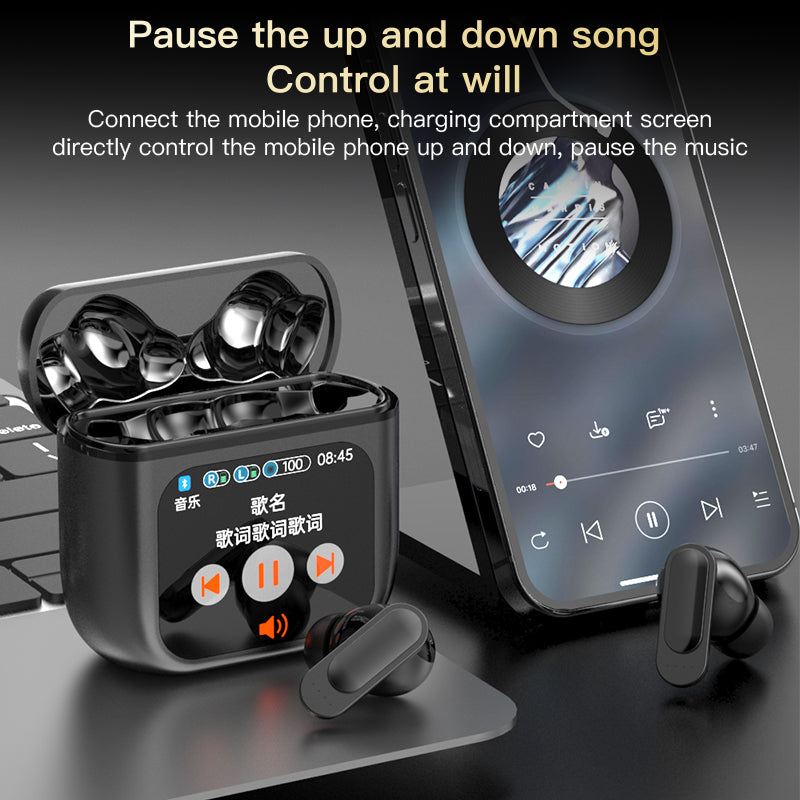 Tri-Tek Pro SE60 Noise Cancelling Earbuds with Touch Display Control