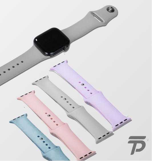 Silicon Bands Compatible with Apple Watches (Bundle of 4 - Mix & Match)