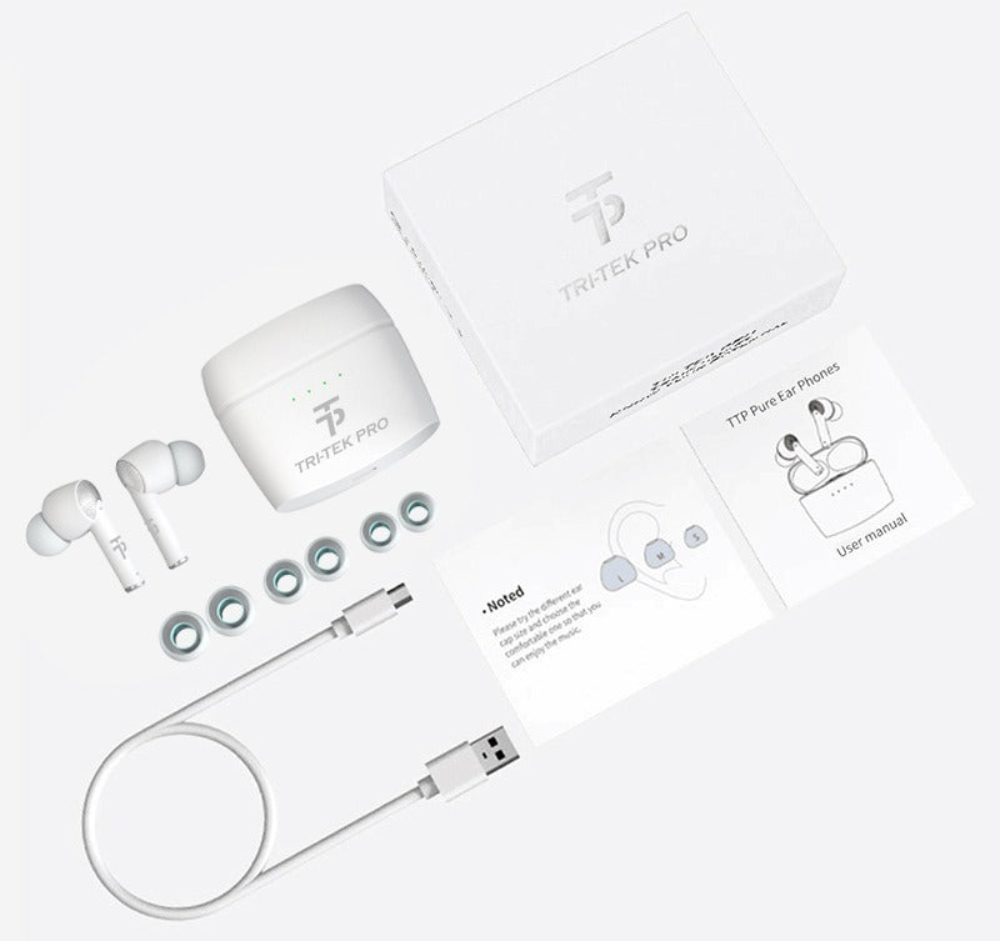what's insede the box of pure noise cancelling earbuds