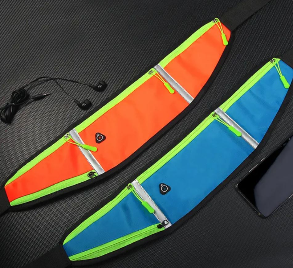 sports phone belt orange blue