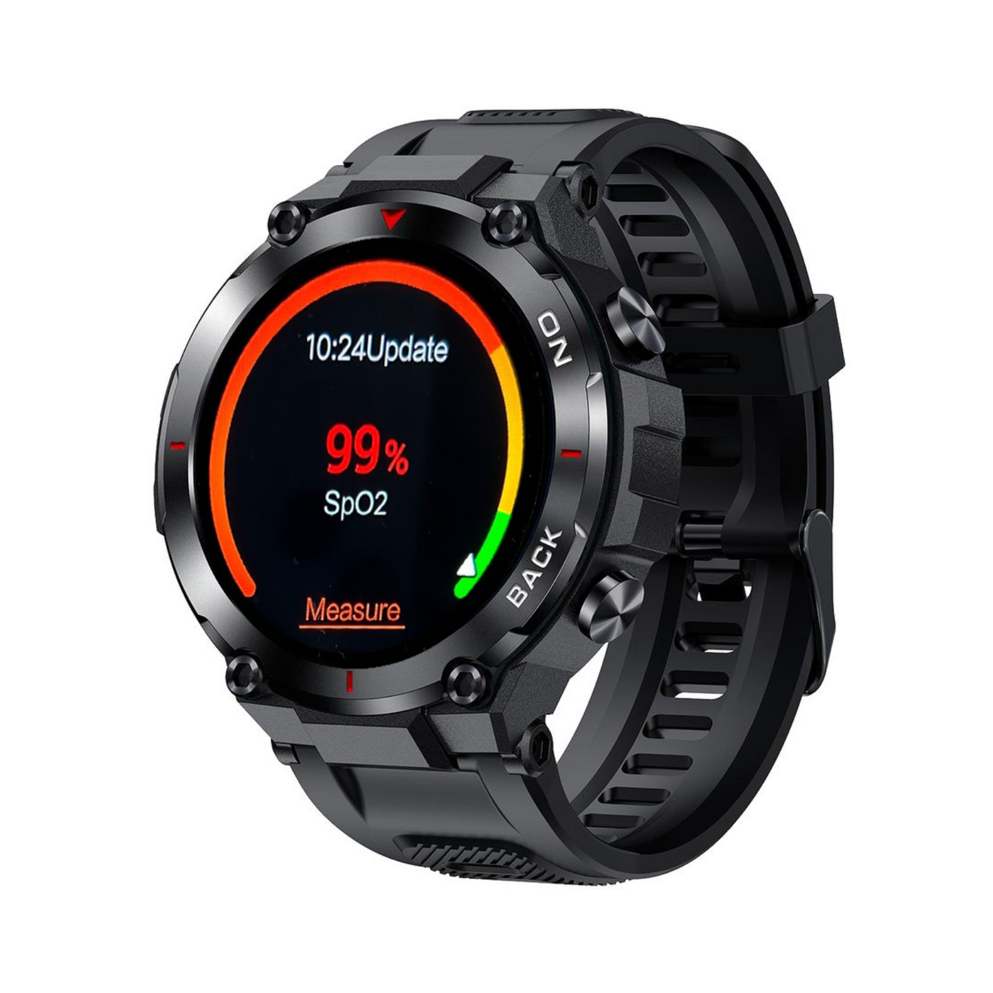  black GPS smartwatch displaying VO2 screen