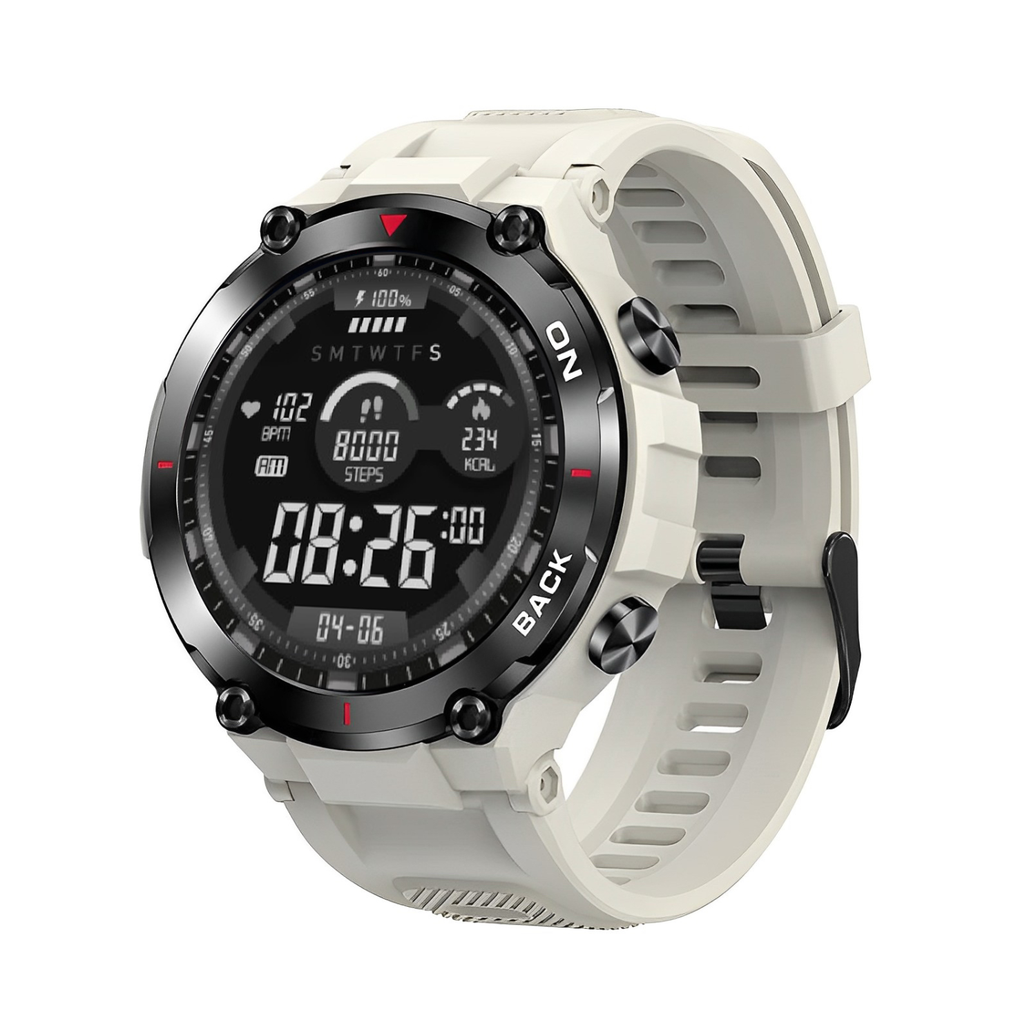 grey gps smartwatch gps built-in  tactical style