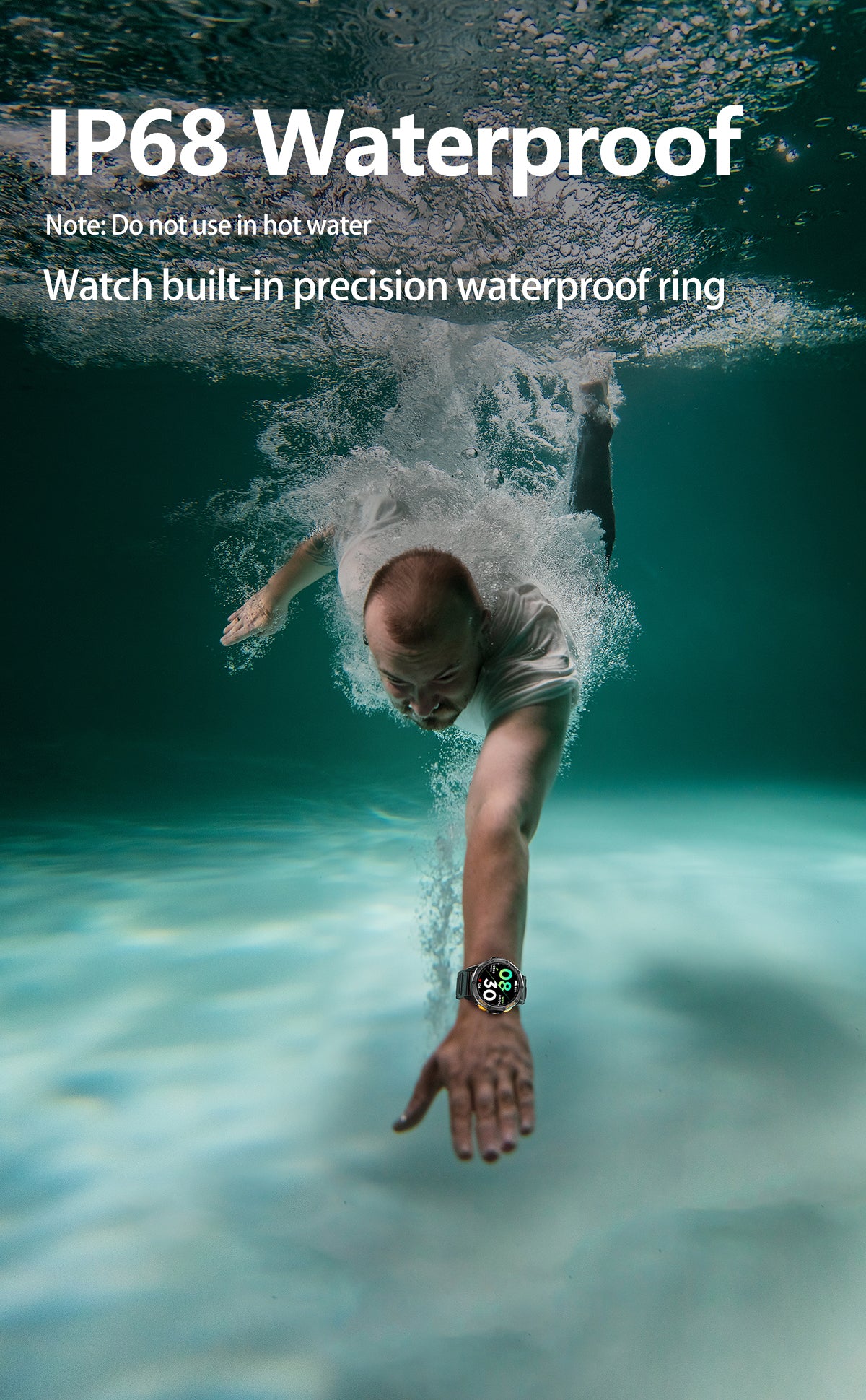 Tri-Tek Pro Explorer Pro Waterproof GPS Smartwatch for Running Cycling and Swimming