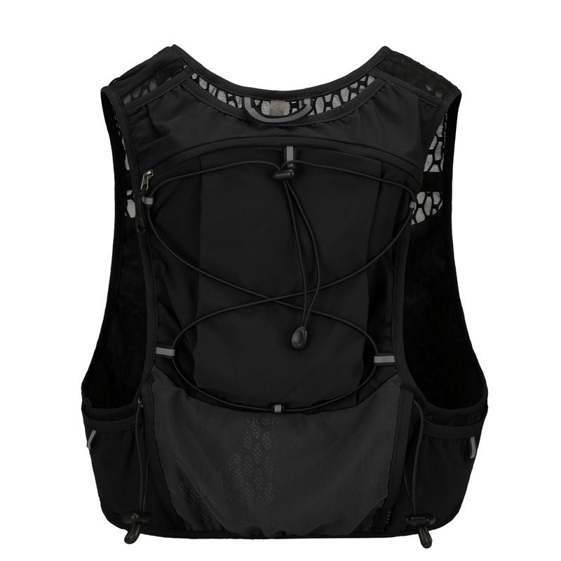 multi pocket running vest black