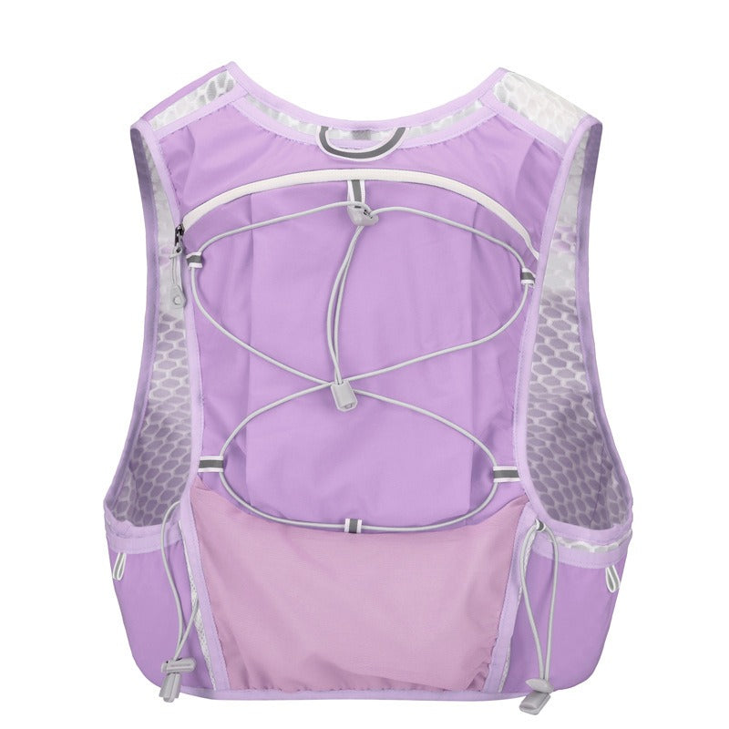 multi pocket running vest purple