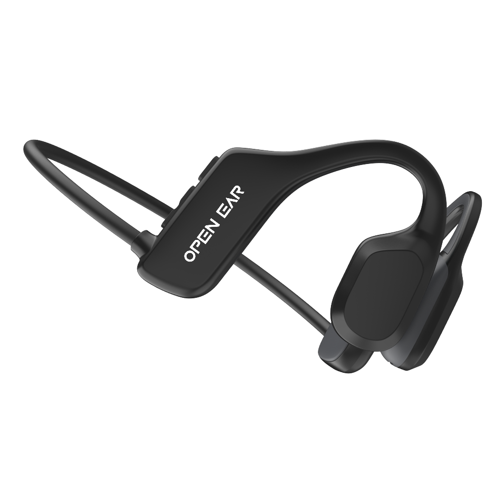 x1 open ear bone conduction headphones black