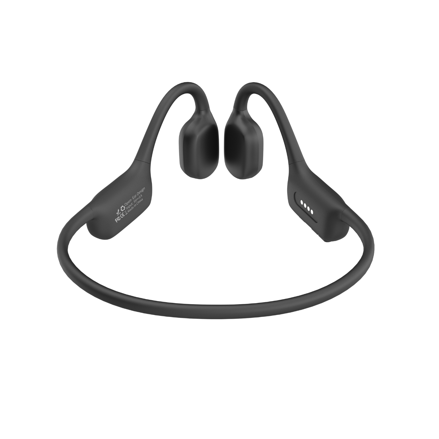 tri-tek pro open ear bone conductor headphones black