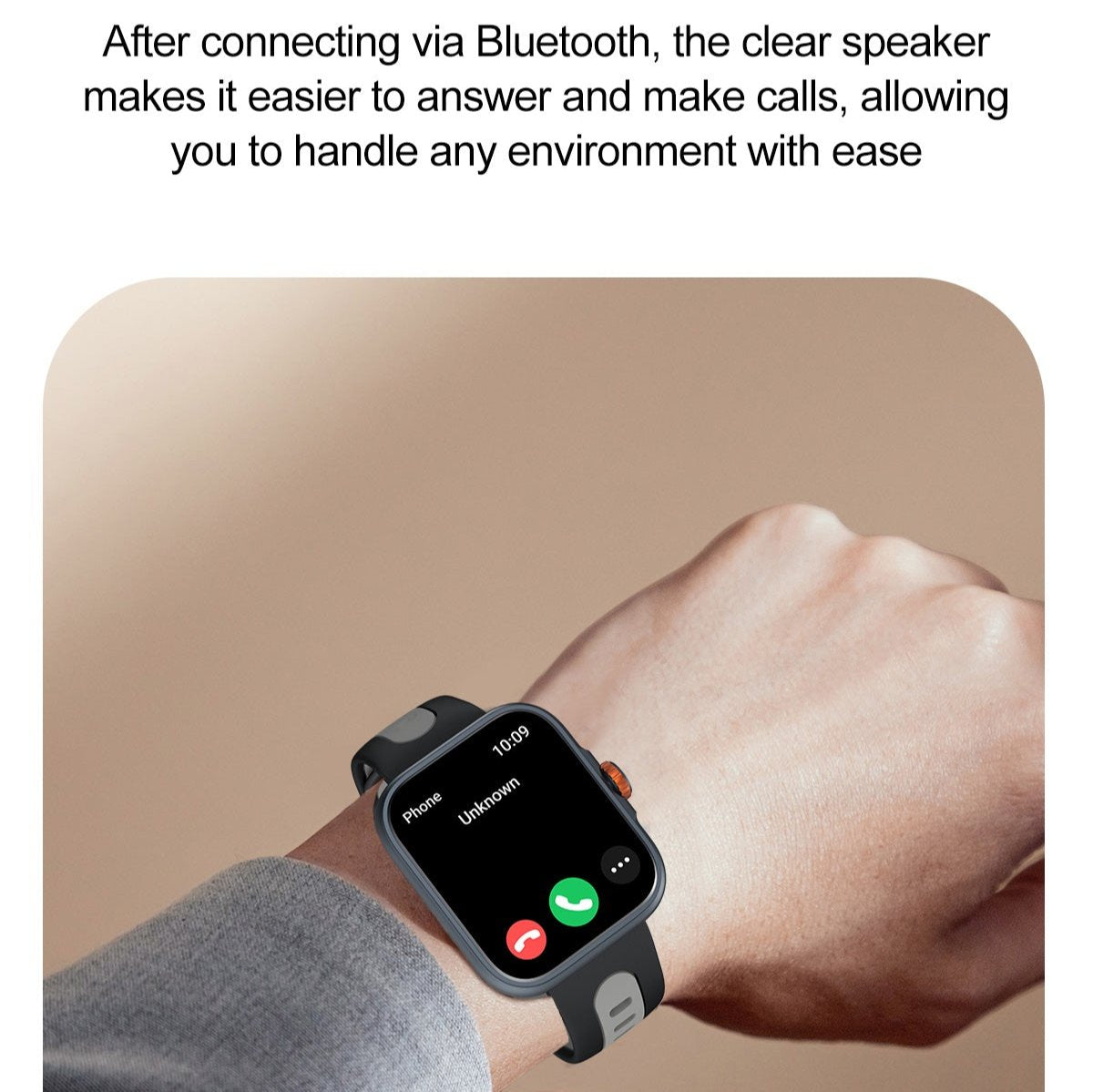 smart watch showing bluetooth call