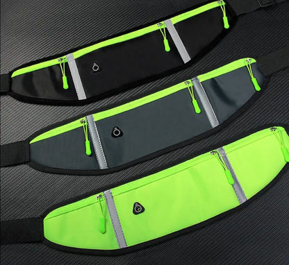 Waterproof Running Waist Belt with Pockets for Sports